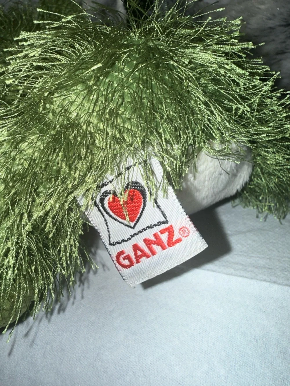 Ganz Plush Green Frog and Gray Raccoon Small Pet Toys